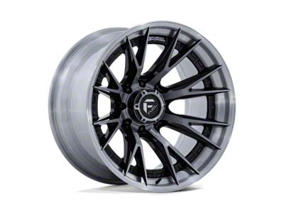 Fuel Wheels Catalyst Gloss Black with Brushed Gray Tint Face and Lip 8-Lug Wheel; 20x9; 1mm Offset (01-06 Sierra 2500 HD)