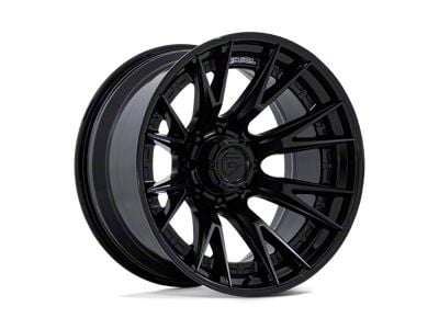 Fuel Wheels Catalyst Matte Black with Gloss Black Lip 8-Lug Wheel; 20x9; 1mm Offset (01-06 Sierra 2500 HD)