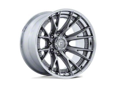 Fuel Wheels Catalyst Platinum with Chrome Lip 8-Lug Wheel; 20x10; -18mm Offset (01-06 Sierra 2500 HD)