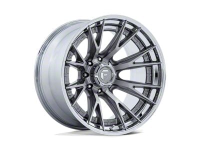 Fuel Wheels Catalyst Platinum with Chrome Lip 8-Lug Wheel; 22x10; -18mm Offset (01-06 Sierra 2500 HD)