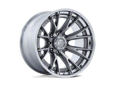 Fuel Wheels Catalyst Platinum with Chrome Lip 8-Lug Wheel; 22x12; -44mm Offset (01-06 Sierra 2500 HD)