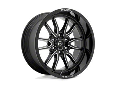 Fuel Wheels Clash Gloss Black Milled 8-Lug Wheel; 20x9; 1mm Offset (01-06 Sierra 2500 HD)