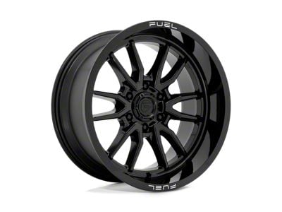 Fuel Wheels Clash Gloss Black 8-Lug Wheel; 20x9; 1mm Offset (01-06 Sierra 2500 HD)