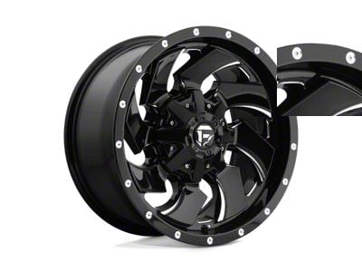 Fuel Wheels Cleaver Gloss Black Milled 8-Lug Wheel; 22x10; -18mm Offset (01-06 Sierra 2500 HD)