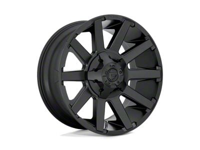 Fuel Wheels Contra Satin Black 8-Lug Wheel; 20x9; 20mm Offset (01-06 Sierra 2500 HD)