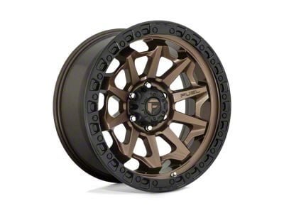 Fuel Wheels Covert Matte Bronze with Black Bead Ring 8-Lug Wheel; 20x9; 1mm Offset (01-06 Sierra 2500 HD)