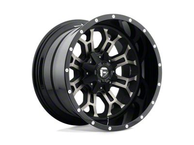 Fuel Wheels Crush Gloss Machined Double Dark Tint 8-Lug Wheel; 18x9; 20mm Offset (01-06 Sierra 2500 HD)