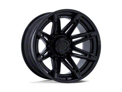 Fuel Wheels Fusion Forged Brawl Matte Black with Gloss Black Lip 8-Lug Wheel; 22x12; -44mm Offset (01-06 Sierra 2500 HD)