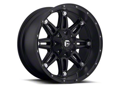 Fuel Wheels Hostage Matte Black 8-Lug Wheel; 17x9; 1mm Offset (01-06 Sierra 2500 HD)