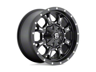 Fuel Wheels Krank Matte Black Milled 8-Lug Wheel; 18x9; -12mm Offset (01-06 Sierra 2500 HD)