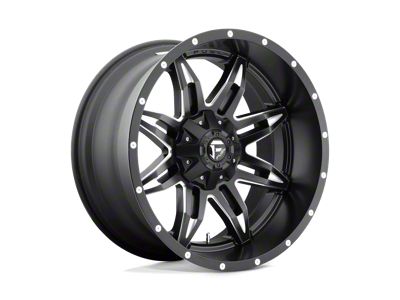 Fuel Wheels Lethal Matte Black Milled 8-Lug Wheel; 18x9; 1mm Offset (01-06 Sierra 2500 HD)