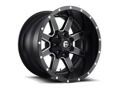 Fuel Wheels Maverick Matte Black Milled 8-Lug Wheel; 18x12; -44mm Offset (01-06 Sierra 2500 HD)