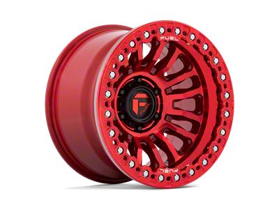 Fuel Wheels Rincon Beadlock Candy Red 8-Lug Wheel; 17x9; -38mm Offset (01-06 Sierra 2500 HD)