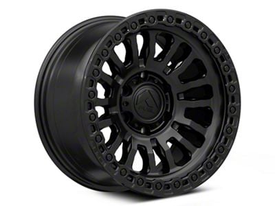 Fuel Wheels Rincon Matte Black with Gloss Black Lip 8-Lug Wheel; 17x9; -12mm Offset (01-06 Sierra 2500 HD)