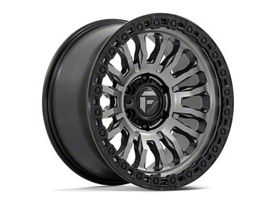 Fuel Wheels Rincon Matte Gunmetal with Matte Black Lip 8-Lug Wheel; 20x10; -18mm Offset (01-06 Sierra 2500 HD)