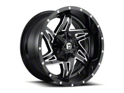 Fuel Wheels Rocker Gloss Black Milled 8-Lug Wheel; 20x9; 1mm Offset (01-06 Sierra 2500 HD)