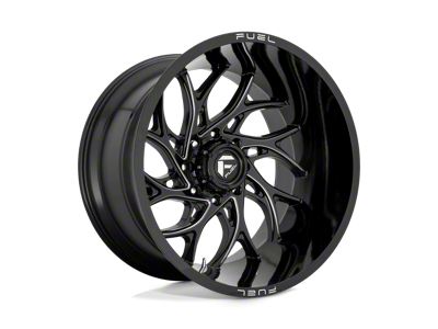 Fuel Wheels Runner Gloss Black Milled 8-Lug Wheel; 20x9; 1mm Offset (01-06 Sierra 2500 HD)