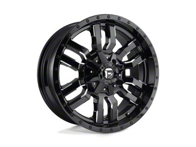 Fuel Wheels Sledge Gloss Black Milled 8-Lug Wheel; 18x9; 1mm Offset (01-06 Sierra 2500 HD)