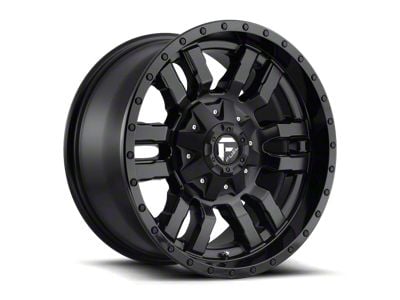 Fuel Wheels Sledge Gloss and Matte Black 8-Lug Wheel; 20x10; -18mm Offset (01-06 Sierra 2500 HD)