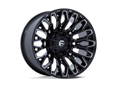 Fuel Wheels Strike Gloss Black Milled 8-Lug Wheel; 20x10; -18mm Offset (01-06 Sierra 2500 HD)