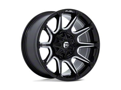 Fuel Wheels Super C Gloss Black Milled 8-Lug Wheel; 20x10; -18mm Offset (01-06 Sierra 2500 HD)