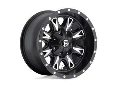 Fuel Wheels Throttle Matte Black Milled 8-Lug Wheel; 20x9; 1mm Offset (01-06 Sierra 2500 HD)