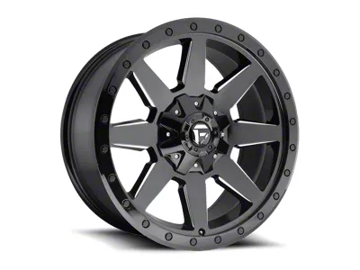 Fuel Wheels Wildcat Gloss Black Milled 8-Lug Wheel; 20x9; 1mm Offset (01-06 Sierra 2500 HD)