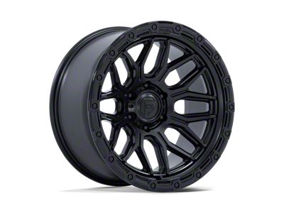 Fuel Wheels Surge Matte Black with Gloss Black Lip 8-Lug Wheel; 20x10; -18mm Offset (01-06 Sierra 2500 HD)