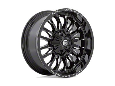 Fuel Wheels Arc Gloss Black Milled 8-Lug Wheel; 22x10; -18mm Offset (01-06 Sierra 3500 HD SRW)