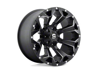 Fuel Wheels Assault Matte Black Milled 8-Lug Wheel; 17x9; 1mm Offset (01-06 Sierra 3500 HD SRW)