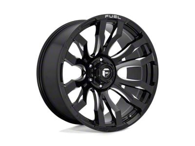 Fuel Wheels Blitz Gloss Black Milled 8-Lug Wheel; 20x9; 20mm Offset (01-06 Sierra 3500 HD SRW)