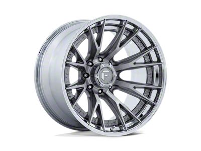 Fuel Wheels Catalyst Platinum with Chrome Lip 8-Lug Wheel; 20x10; -18mm Offset (01-06 Sierra 3500 HD SRW)