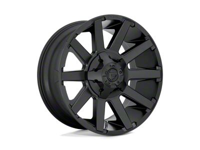 Fuel Wheels Contra Satin Black 8-Lug Wheel; 20x9; 20mm Offset (01-06 Sierra 3500 HD SRW)