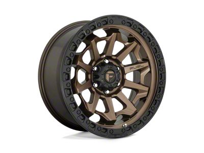 Fuel Wheels Covert Matte Bronze with Black Bead Ring 8-Lug Wheel; 20x9; 20mm Offset (01-06 Sierra 3500 HD SRW)