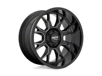 Fuel Wheels FF09D Matte Black Milled 8-Lug Wheel; 24x12; -50mm Offset (01-06 Sierra 3500 HD SRW)