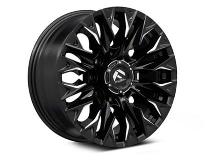 Fuel Wheels Flame Gloss Black Milled 8-Lug Wheel; 20x10; -18mm Offset (01-06 Sierra 3500 HD SRW)