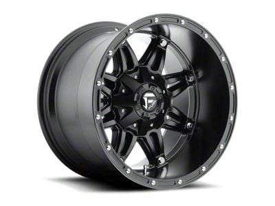 Fuel Wheels Hostage Matte Black 8-Lug Wheel; 18x12; -44mm Offset (01-06 Sierra 3500 HD SRW)