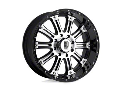 Fuel Wheels Maverick Gloss Black Milled 8-Lug Wheel; 22x12; -44mm Offset (01-06 Sierra 3500 HD SRW)