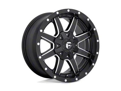 Fuel Wheels Maverick Matte Black Milled 8-Lug Wheel; 17x10; -24mm Offset (01-06 Sierra 3500 HD SRW)