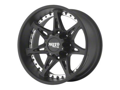 Fuel Wheels Rampage Matte Gunmetal with Black Lip 8-Lug Wheel; 22x12; -44mm Offset (01-06 Sierra 3500 HD SRW)