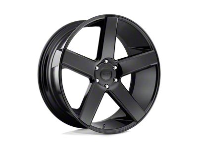 Fuel Wheels Reaction Gloss Black Milled 8-Lug Wheel; 22x12; -44mm Offset (01-06 Sierra 3500 HD SRW)