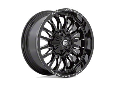 Fuel Wheels Rebar Gloss Black Milled 8-Lug Wheel; 20x10; -18mm Offset (01-06 Sierra 3500 HD SRW)