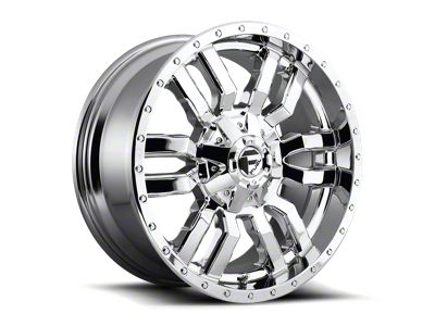 Fuel Wheels Sledge Chrome 8-Lug Wheel; 20x9; 1mm Offset (01-06 Sierra 3500 HD SRW)