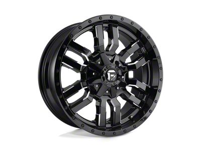 Fuel Wheels Sledge Gloss Black Milled 8-Lug Wheel; 22x10; -18mm Offset (01-06 Sierra 3500 HD SRW)