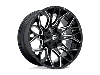 Fuel Wheels Sledge Gloss Black Milled 8-Lug Wheel; 26x14; -75mm Offset (01-06 Sierra 3500 HD SRW)