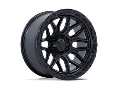 Fuel Wheels Surge Matte Black with Gloss Black Lip 8-Lug Wheel; 20x10; -18mm Offset (01-06 Sierra 3500 HD SRW)