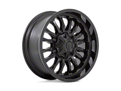 Fuel Wheels Titan Gloss Black Milled 8-Lug Wheel; 20x10; -18mm Offset (01-06 Sierra 3500 HD SRW)