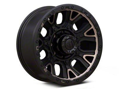 Fuel Wheels Traction Matte Black with Double Dark Tint 8-Lug Wheel; 20x9; 1mm Offset (01-06 Sierra 3500 HD SRW)