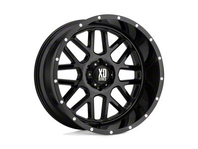 Fuel Wheels Traction Matte Gunmetal with Black Ring 8-Lug Wheel; 20x9; 1mm Offset (01-06 Sierra 3500 HD SRW)