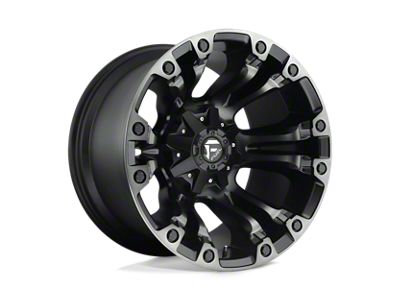 Fuel Wheels Vapor Matte Black Gray Tint 8-Lug Wheel; 17x9; 1mm Offset (01-06 Sierra 3500 HD SRW)